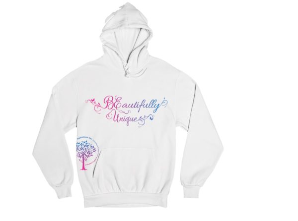 Beautifully Unique White Hoodie - Child Small