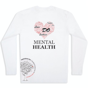 Do Mental Health White Long Sleeve Shirt - Adult Large