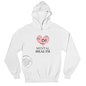 Do Mental Health White Hoodie - Adult Small
