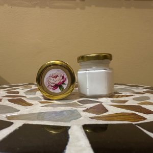 Peony Whipped Tallow - image of peony flower on the jar of tallow.